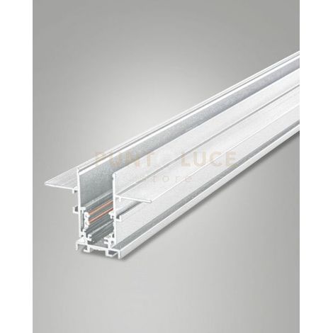 BINARIO 48V BIANCO INCASSO L100CM CON TAPPI IP20