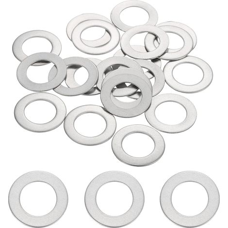 Rondelles Plates M14 15mm ID 25mm OD 1mm Epaisseur 20 Pcs (1/5)