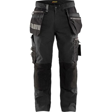 Pantalon de travail stretch artisan 1590 - Gris foncé/Noir L - FR(46) - SE(C52) - Standards