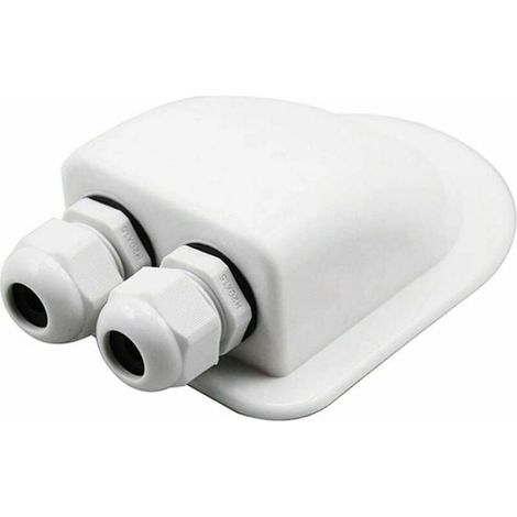 Boîte De Passe-Toit Solaire - Étanche IP68 - Pour Câbles 6 À 12 Mm - Double Entrée - Pour Camping-Car Caravane Bateau - 1 Pièce (1/5)
