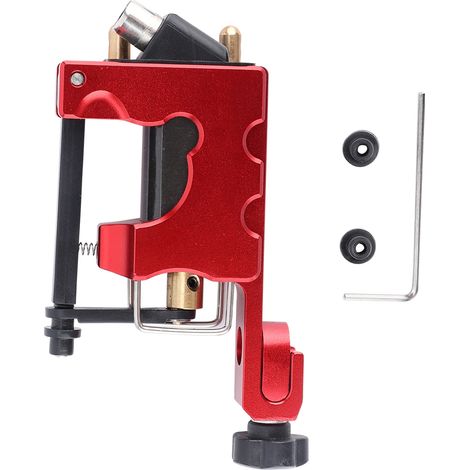 Machine à tatouage rotative en alliage, moteur puissant pour liner et shader, outil de maquillage permanent rouge. (1/5)