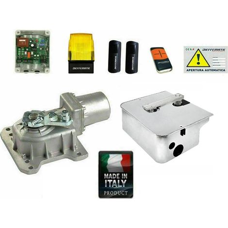 Kit Cromo Automazione Cancello A Battente 230v Interrato Con Cassa Inox