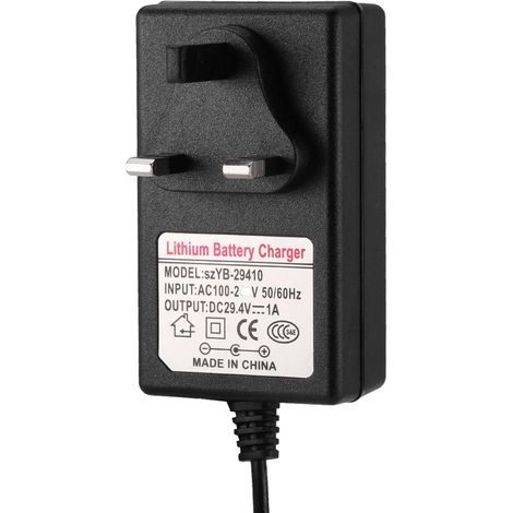Adaptateur de chargeur de batterie d'alimentation 29.4V1A pour scooter de voiture Smart Balance 100-240V (prise UK). (1/5)