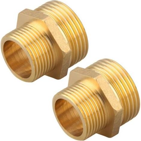 Mamelon Réducteur en Laiton G1" x G3/4", 2 Pièces, Connexion Robuste pour Eau Potable (1/4)