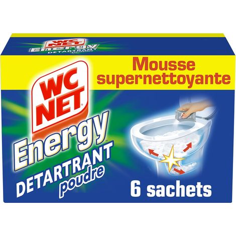 WC NET Energy Poudre Détartrante Total Hygiene System 6 x 60 g (1/5)