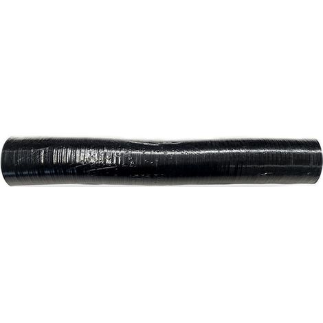 MBM – Conduit de fumée flexible extensible en aluminium noir 80 mm – Longueur 0,5 à 3 m – Pour ventilation efficace
