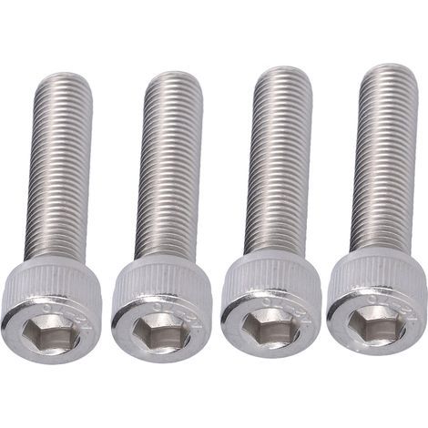 Sechskantschrauben aus Edelstahl A2, Feingewinde 1,25 mm, 4 Stück, M10x45 (1/5)