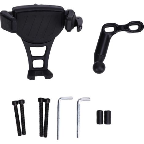 Support téléphone déporté réglable antidérapant – Remplacement Gold Wing 2018-2024 noir, fixation (1/5)