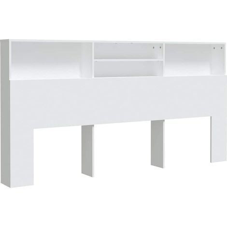 Maison Exclusive - Mueble cabecero blanco 200x19x103,5 cm