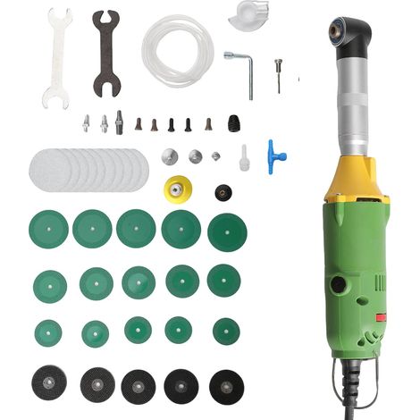 Meuleuse droite électrique, 6 vitesses variables, performance puissante, 350W (Vert) (1/2)