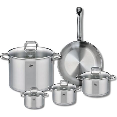Ensemble de 1 Poêle de cuisson 28 cm et 4 faitouts 12, 14, 16 et 26 cm Elo Profi Citrin (1/5)