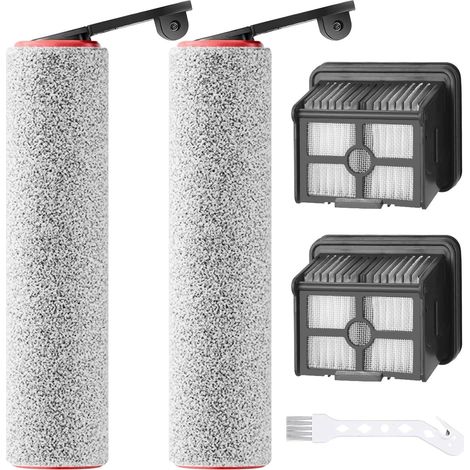 Rouleau de Brosse de Rechange et Filtre HEPA pour H12 Pro Accessoires Aspiration Humide/Sèche 2 Rouleaux de Brosse + 2 Filtres + 1 Brosse de Nettoyage pour Nettoyage Humide/Sec (1/5)