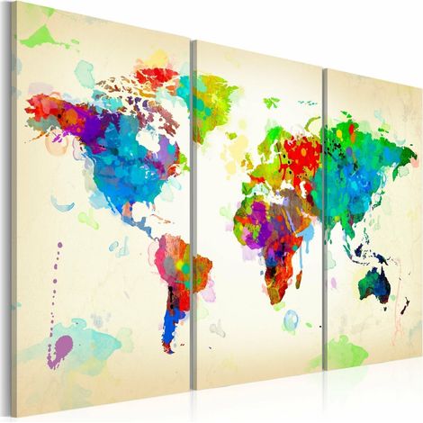Tableau toutes les couleurs du monde - 90 x 60 cm (1/4)