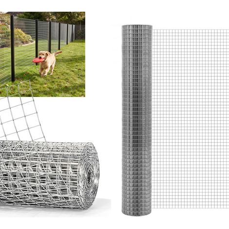 Flexibles Drahtgeflecht – Maschenweite 12 × 12 mm – 1 × 25 m – Verzinkter Stahl – Für Garten und Tierhaltung – Home Nature Wohnkonzept (1/5)