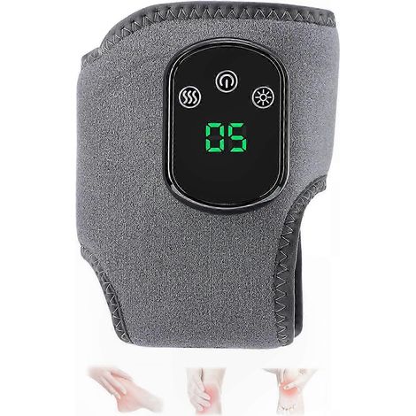 Kabelloses Fußmassagegerät mit 3 Vibrationsmodi und beheizbarer Knöchelmanschette für Zuhause, Büro und Reisen – 1 Stück (1/5)