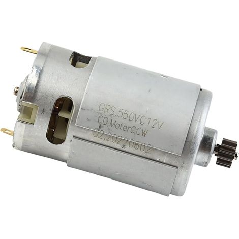 Moteur robuste 12 V pour réparation de perceuse sans fil et tournevis avec engrenage métallique à 13 dents (1/5)