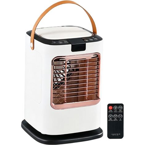 Climatiseur Mobile Silencieux 4 En 1 Ventilateur Rafraichisseur D'Air  Climatiseur Refroidisseur Silencieux Brumisateurr, 6 Vitesses, LED 7 Coul, 1300ML, Timer 12H, Télécommande - Chambre, Voiture (1/5)