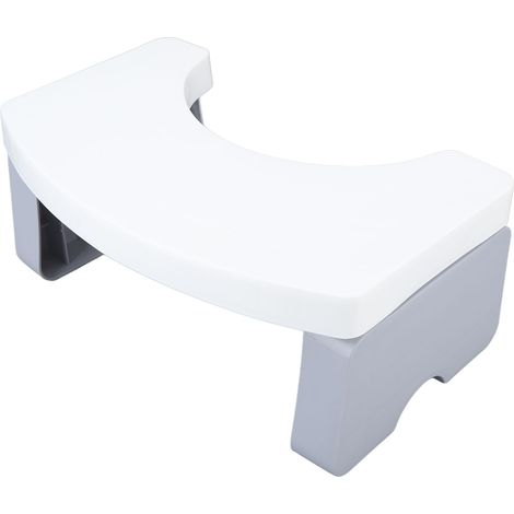 Tabouret pliable pour toilettes en PP, repose-pieds portable pour position accroupie, cadeau santé, voyage, blanc (1/5)