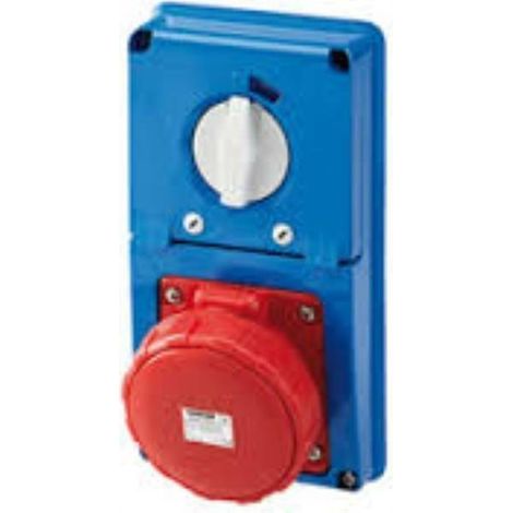 Gewiss presa fissa verticale blu ip67 senza fondo 3p+t 16a 230v gw66327n