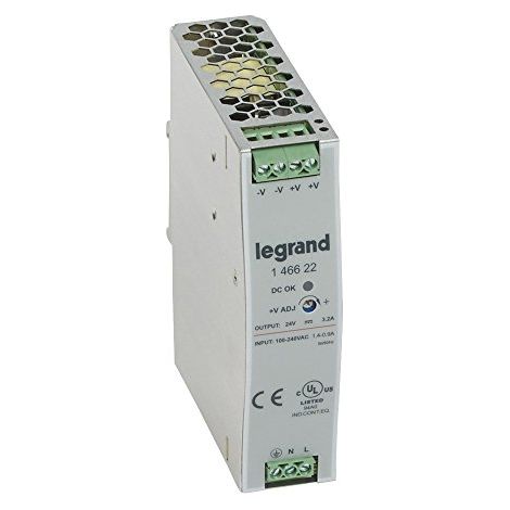 alimentation stabilisé - découpage - 100/240v - 24vdc - 75w - legrand 146622