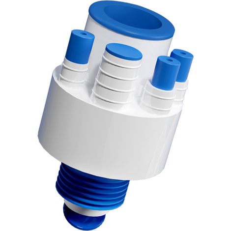 Adaptador de desagüe para lavadora de 40-75 mm, apto para conectar lavadoras y lavavajillas. (1/4)