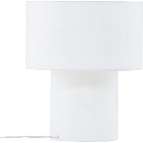 Lampe à Poser Déco "Globia" 40cm Blanc (1/5)