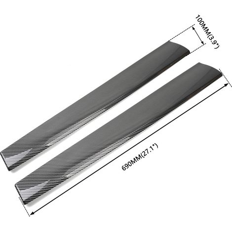 A set of accessories for vehicle modification for center console and dashboard trim, model 3Y, ABS panel with carbon fiber look.--DTEKGAZ