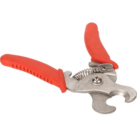 Pince coupante en acier inoxydable pour boucles d'oreilles d'animaux d'élevage (lapins, porcs, moutons, bovins). (1/5)