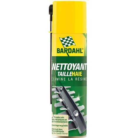 Bardahl – Nettoyant taille haie 250ml – Dissout résidus de résine, huile, goudron – Préserve le tranchant, action immédiate – Aérosol fabriqué en France