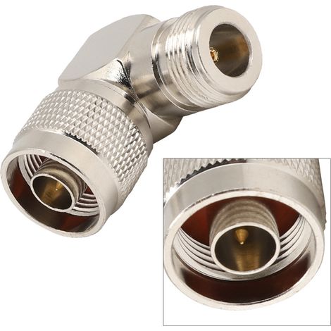 2PCS Connecteur RF Coude N Mâle à N Femelle pour Antenne Radio et Équipement de Communication