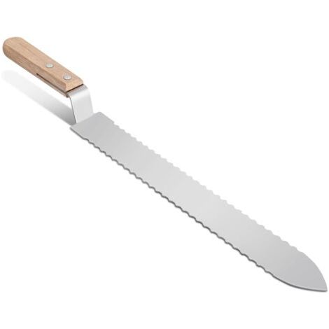 Kaltentdeckelmesser, Imkerwerkzeug, 28 cm lange gezahnte Edelstahlklinge, Honigschaber, manueller Honigschleuder und integrierter Dosenöffner. (1/5)