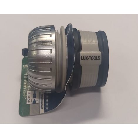 CONNETTORE TUBO PROFESSIONALE CON ATTACCO 3/4 - 19MM - CON AQUA STOP E REGOLATORE DEL FLUSSO IN METALLO