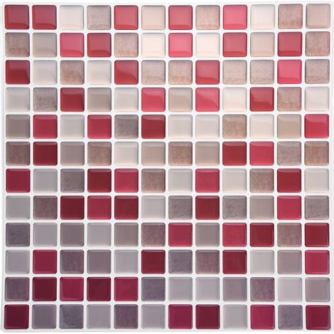 Jeffergarden Autocollant de carrelage mural auto-adhésif, décalcomanie, décor de maison, chambre à coucher, salon, salle de bains, DIY (YJC0019) (1/5)