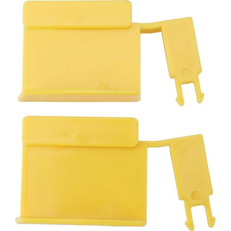 519-7420B Clip di bloccaggio con linguetta, 2 pezzi, per cinghia del filtro, accessorio per piscina. Compatibile con canale d'acqua giallo.