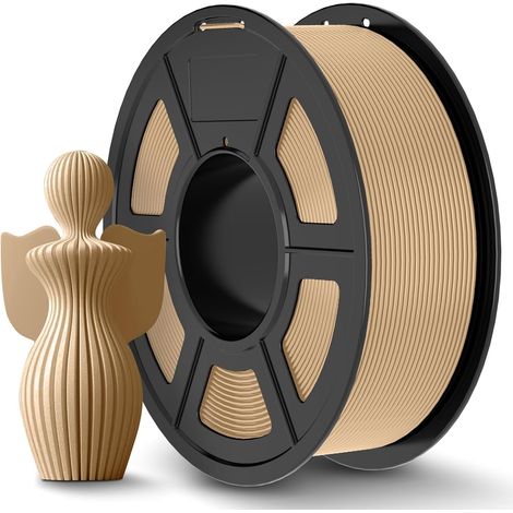 Filament PLA+ 1.75mm Bois 1.1 KG, Haute Résistance 3D Filament (1/5)