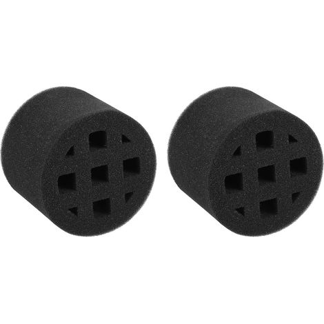 2Pcs Outil D'absorption Sonore De Conduit En Ligne, Mousse (100mm/4") - Accessoires De Conduit D'insonorisation Élastique Réducteurs De Bruit, Mousse Insonorisante, Noir (1/5)