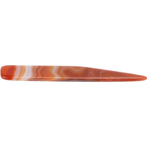 Couteau à brunir en agate rouge, outil de polissage professionnel pour bijoux en or, argent et cuivre, 11 cm / 4,33 pouces (1/5)