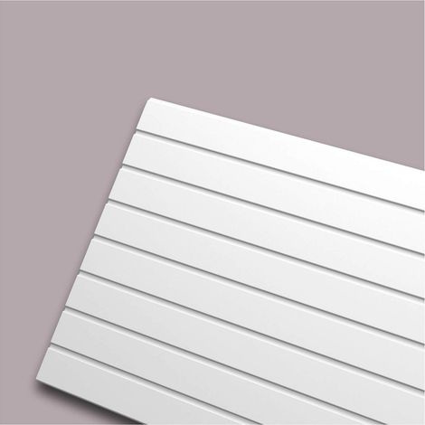 3d revestimiento mural NMC LATTE S 2600 WALLSTYL Noel Marquet Panel de pared Panel acustico Elemento decorativo Moldura para pared Perfil de estuco Moldura decorativa diseño moderno blanco 2,6 m