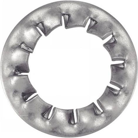 100 Rondelles Eventail à Dentures Intérieures Jz 10 mm - DIN 6798 J - NFE27-625 - UNI 8842 - Inox A2 - D-Work