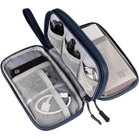 Elektronikzubehörtasche, wasserdichte Kabeltasche, Kabelorganizer, Elektroniktasche, Kabelorganizer, Reise-Organizer (kompatibel mit Kabeln) (1/4)