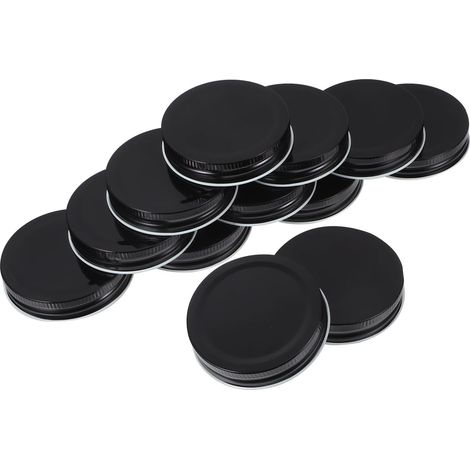 Lot de 12 couvercles hermétiques de 70 mm pour bocaux Mason à ouverture standard (1/5)