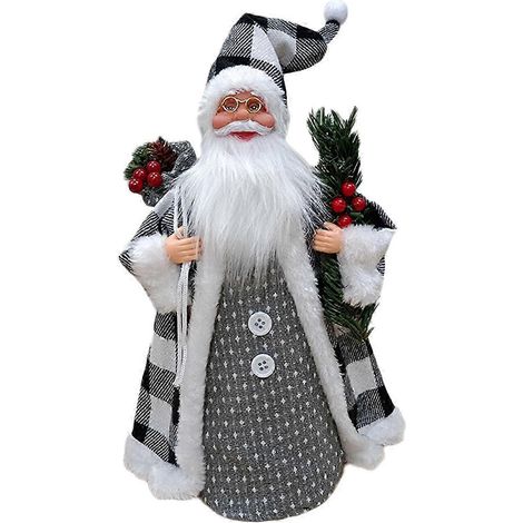 Décoration de Noël Père Noël pour une fête d'intérieur-Gray (1/5)