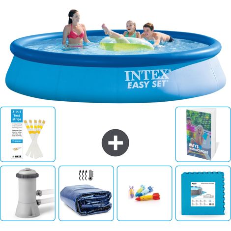Intex Piscine Easy Set Ronde - 396x84 cm - 7-pièces S229 (1/5)