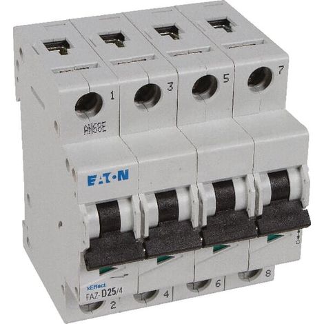 Disjoncteur FAZ 4P 20A 15kA (IEC/EN 60947 2) cbe D 000279085 EATON FAZ D20/4