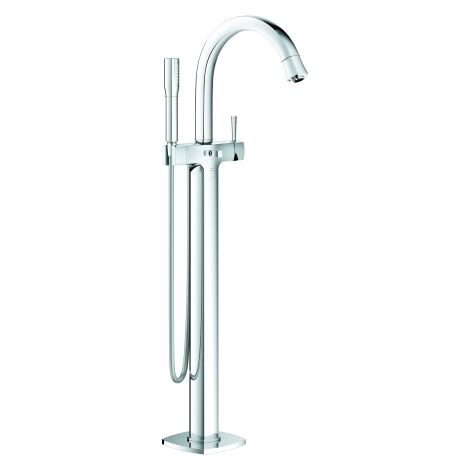 Einhand-Wannenbatterie Grandera 24375 Bodenmontage FMS chrom (1/4)