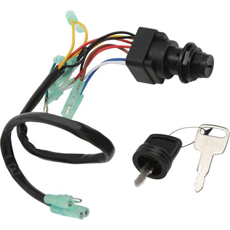Interrupteur à clé de boîtier de télécommande 10 broches 703-82510-42-00, remplacement pour moteurs hors-bord 4 temps 8CV-225CV (1/5)