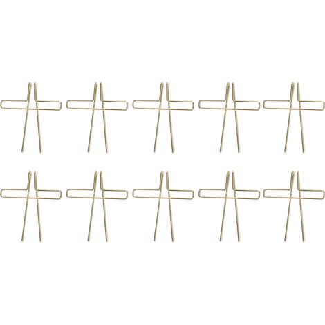 10 trombones métalliques 88mm pour papiers, pinces à documents, classement et organisation de notes de bureau (1/5)