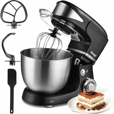 PROBOT Küchenmixer mit Metallschüssel, 1000 W, 5 l, 6 Geschwindigkeitsstufen, sparsam, leistungsstark