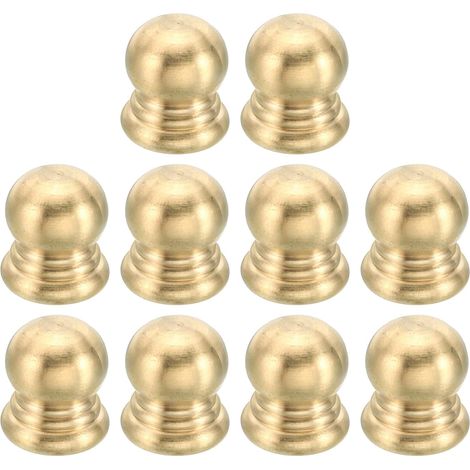 Capuchon Écrous Bouton Laiton, M6x1 Filetage 10mm 10 Pcs (1/5)