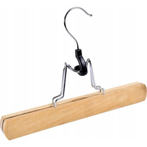 Hosenbügel aus Holz, 2 Stück (1/4)